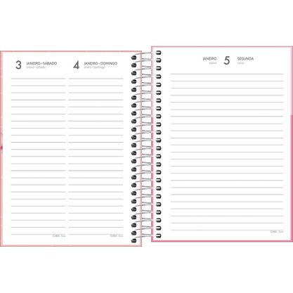 Agenda Pepper 2026 Feminina Azul Gatos Espiral  160 Folhas Tilibra