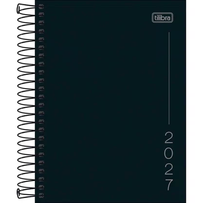 Agenda Pepper 2027 Espiral Preta 117x164mm 160Fls Tilibra