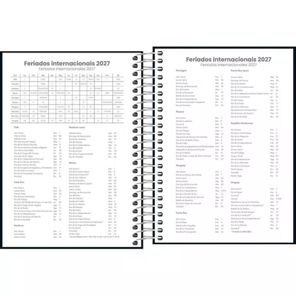 Agenda Pepper 2027 Espiral Preta 117x164mm 160Fls Tilibra