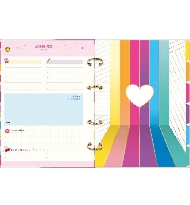 Agenda Planner Argolada 2023 Colorida Be Nice Tilibra
