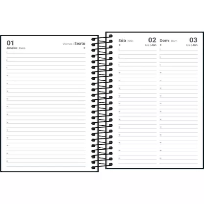Agenda Spice 160fls Espiral 140x200mm 2027 Tilibra