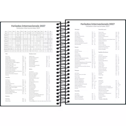 Agenda Spice 160fls Espiral 140x200mm 2027 Tilibra