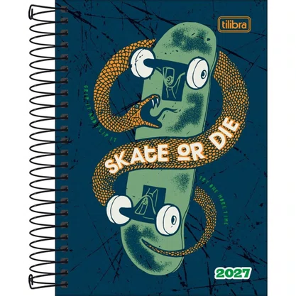 Agenda Spice 2027 Verde Skate 160Fls Tilibra