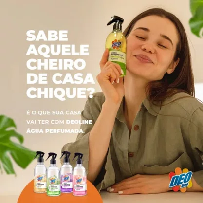 Água Perfumada Folhagem Atlântica 500ml Deoline