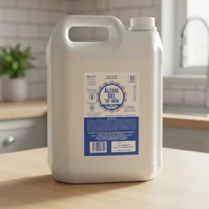 Álcool Gel Antisséptico 4 Kg 5L Ecoflame