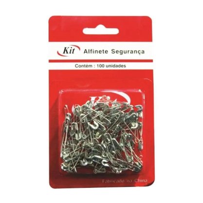 Alfinete Segurança Prata N. 00 Kit C/ 100un Alfinete Segurança Prata N. 00 Kit C/ 100un