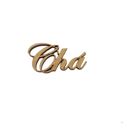 Aplique MDF Madeira Chá
