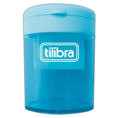 Apontador com Depósito 2 Furos Azul AP13 Tilibra