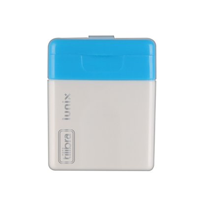Apontador Com Depósito Azul Lunix Tilibra