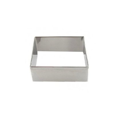 Aro Cortador Inox Quadrado 11x4 Ref 0057 Caparroz