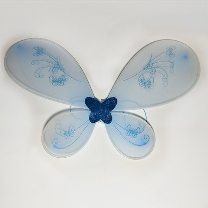 Asas de Borboleta com LED e Glitter Azul Bazar Importadora