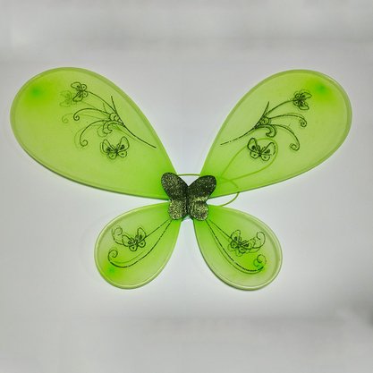 Asas de Borboleta com LED e Glitter Verde Bazar Importadora
