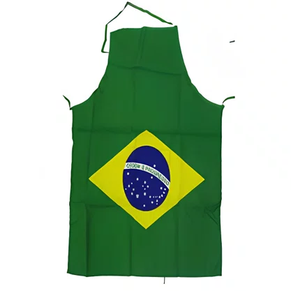 Avental Bandeira Brasil 60x72cm Unidade