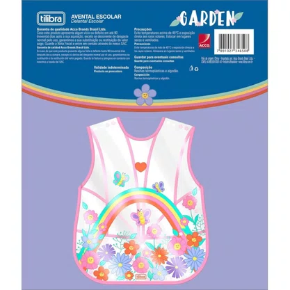 Avental Plástico Infantil Garden Tilibra