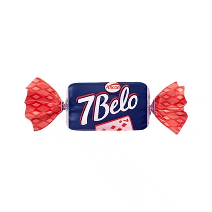 Bala 7Belo Mastigável Framboesa 500g Arcor