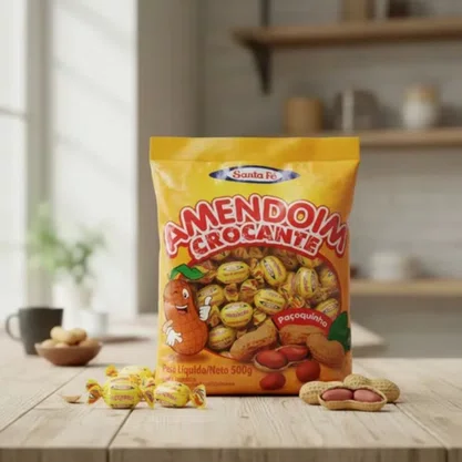 Bala Amendoim Crocante 500g Santa Fe