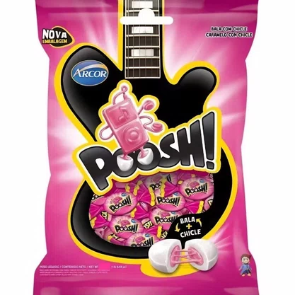 Bala Chiclete Poosh Tutti Frutti 500g