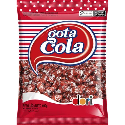 Bala Coca Gota Cola Dori 600g
