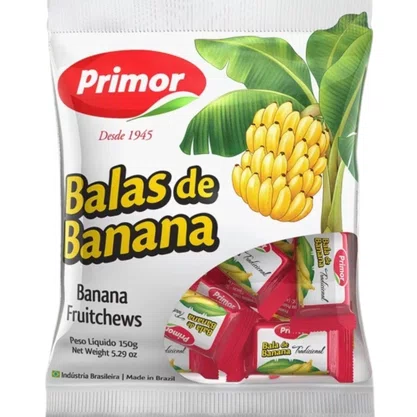 Bala De Banana 600g Primor