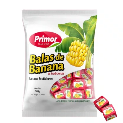 Bala De Banana 600g Primor