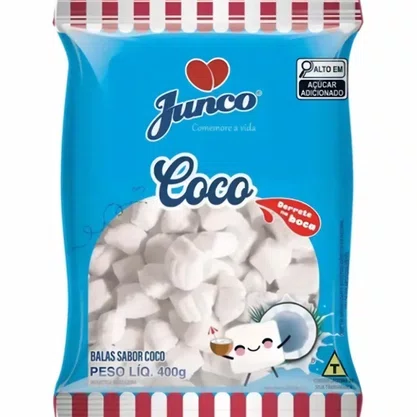 Bala de Coco Tradicional 400g Junco
