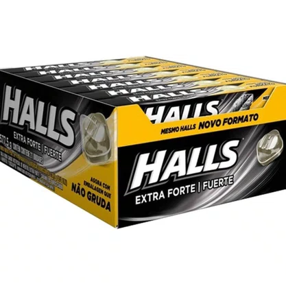 Bala Drops Halls Extra Forte 21 Unidades Mondeléz