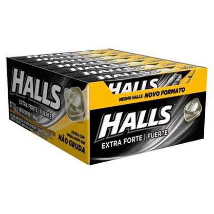 Bala Drops Halls Extra Forte 27,5g 21 Unidades Mondeléz