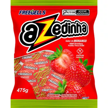 Bala Freegells Azedinha Morango 475g