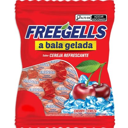 Bala Freegells Cereja 475g