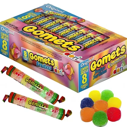 Bala Gomets Tubos 30 Tubinhos Sortido Dori