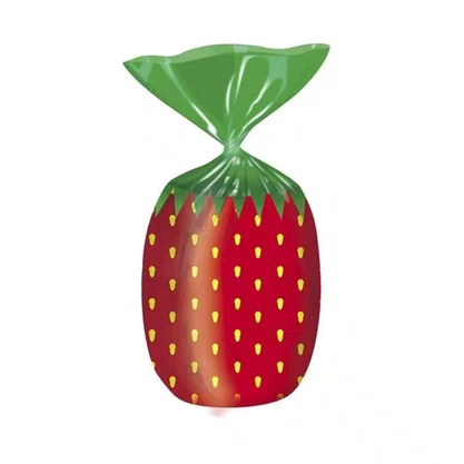 Bala Morango Recheada Cestinha 600g Dori