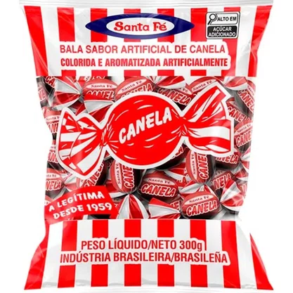 Bala Não Mastigável Canela 600g Santa Fé