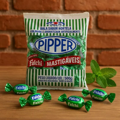 Bala Piper Mastigável Falchi 500g