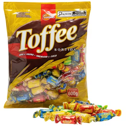 Bala Toffee Sortida 600g Toffano