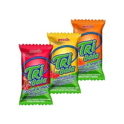 Bala Tri Bala 2 Frutas 500g - Peccin