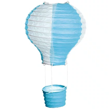 Balão Papel Azul e Branco Tamanho 25x25 Cromus