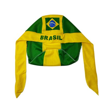 Bandana Brasil Verde e Amarelo Copa Bazar Importadora