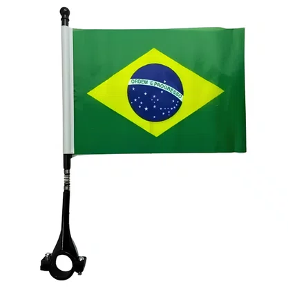 Bandeira Brasil Moto/Bicicleta 15x21cm Unidade