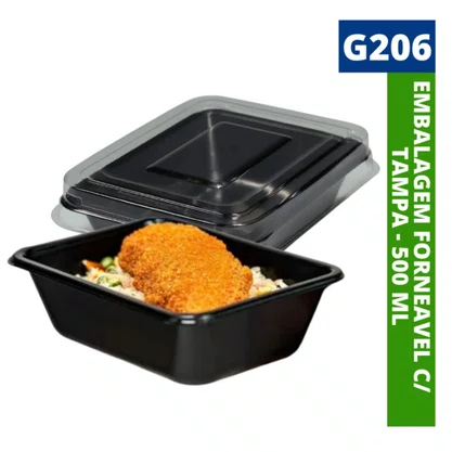 Bandeja Forneavel 500ml 10 Unidades G206 Galvanotek