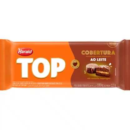 Barra De Chocolate Ao Leite 1,01Kg Top Harald