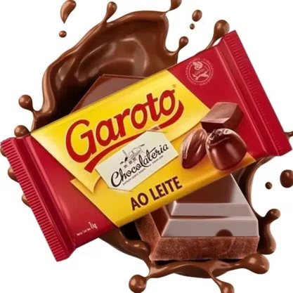 Barra De Chocolate Ao Leite 1 Kg Garoto