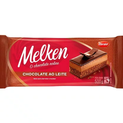 Barra De Chocolate Ao Leite 500G Melken Harald
