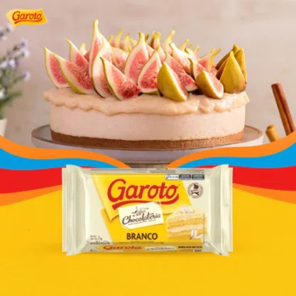 Barra De Chocolate Branco 1 Kg Garoto