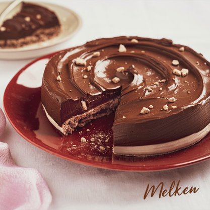 Barra De Chocolate Meio Amargo 1,01Kg Melken Harald