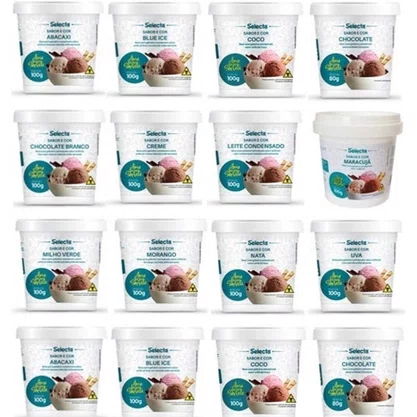 Base Para Sorvete Nata com 100g Selecta