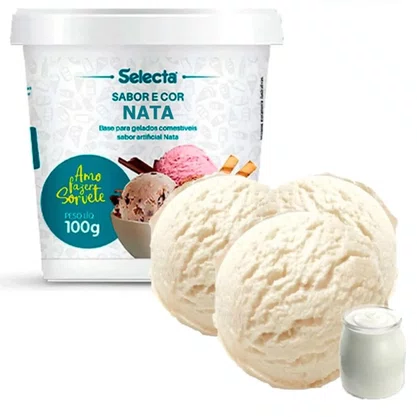 Base Para Sorvete Nata com 100g Selecta