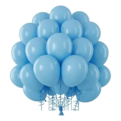 Bexiga Buff Azul Claro 50 Unidades Nº5 Lisa Art-Latex