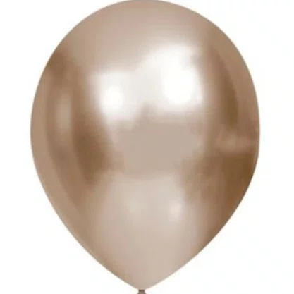 Bexiga Cromada Champagne N. 5 C/ 25 Unidades Artlatex