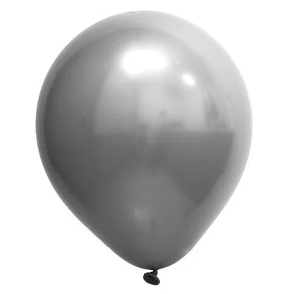 Bexiga Cromada Prata N° 24 3un Art Latex