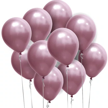 Bexiga Cromada Rosa Nº 12 C/ 24 Unidades Artlatex